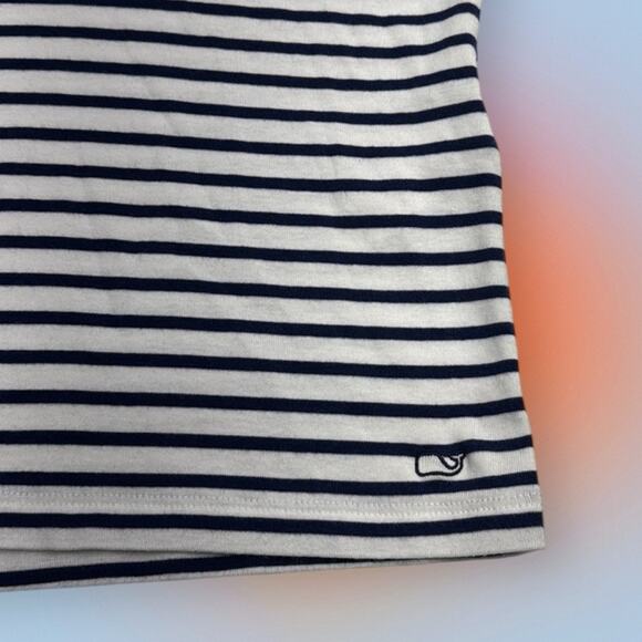 VINEYARD VINES Women's Large Striped Navy and White Top - Picture 3 of 3
